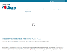 Tablet Screenshot of polymed-chemnitz.de